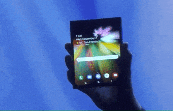 三星折疊屏手機(jī)亮相：展開能變身平板 與谷歌聯(lián)手定義可折疊設(shè)備