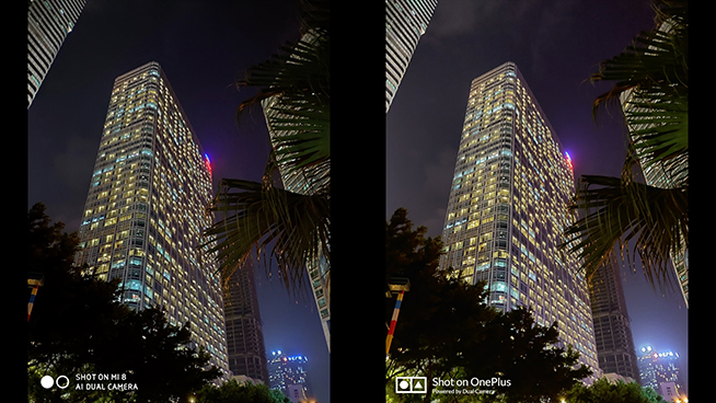 小米8一加6T超級(jí)夜景模式拍攝效果對(duì)比:小米大幅領(lǐng)先一加