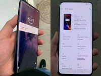 一加手機(jī)7真機(jī)照泄露：無(wú)開(kāi)孔雙曲面真全面屏 設(shè)計(jì)完全變了樣