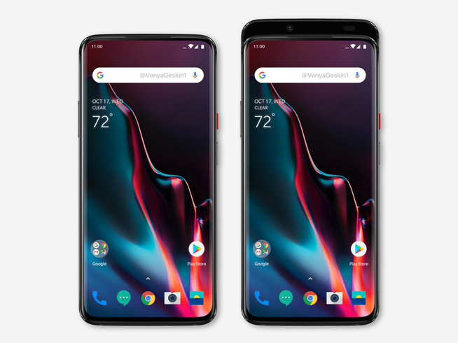 一加手機7真機照泄露：無開孔雙曲面真全面屏 設(shè)計完全變了樣