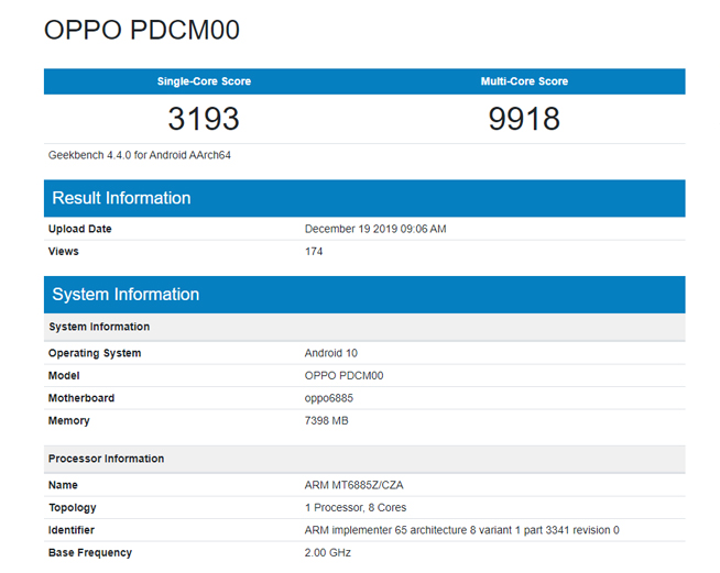 OPPO Reno3有驚喜:天璣1000L跑分驚人 這次真的整活了?