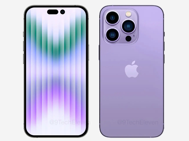 蘋果iPhone 14系列新曝光：紫色替代遠峰藍！Pro版區(qū)別更明顯