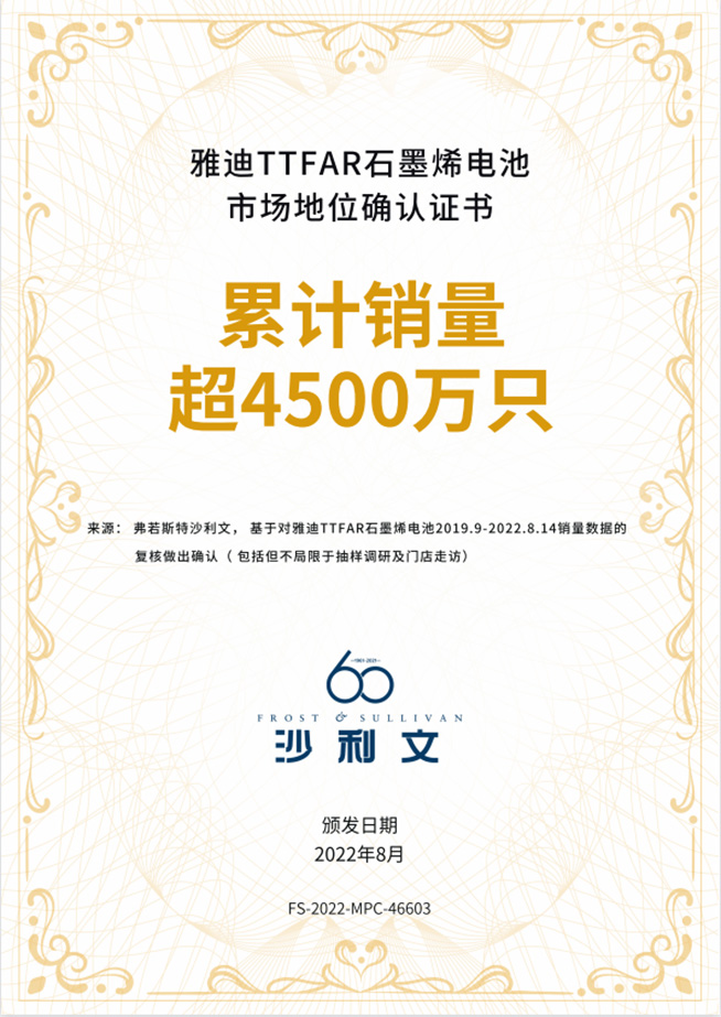 雅迪石墨烯電池再升級(jí)：超長(zhǎng)壽命超長(zhǎng)續(xù)航，重塑能源行業(yè)標(biāo)桿