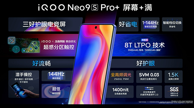 iQOO Neo9S Pro+綜合配置詳解，屏幕素質拉胯？